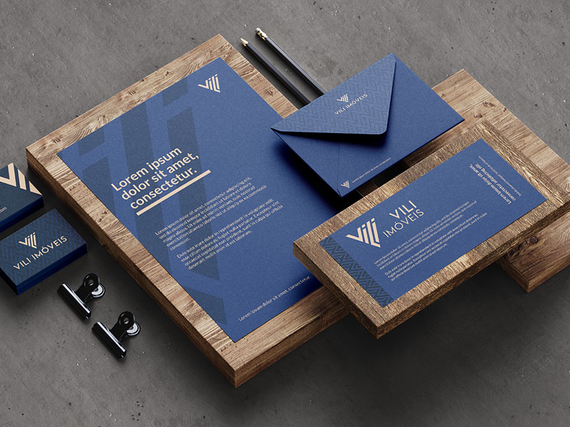 Criação de logo 15 vili papelaria - Tuiuiú Comunicação